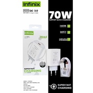 100% Original Infinix U700XEA Charger 70W Fast Charging - Type C