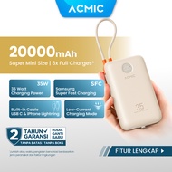 [NEW LAUNCH] ACMIC NEOPOWER Super Mini 35W Power Bank with Super Fast Charging for Samsung built-in 