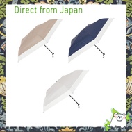 【Direct from Japan】Umbe+ Lightweight Mini Umbrella with Light-Blocking Patchwork, 50cm x 5R, Light G