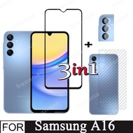 For Samsung A05 A15 A16 A05S A55 3 in 1 Privacy Tempered Glass Screen Protector and Camera Lens Glas