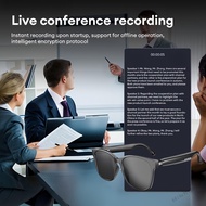 AI Translator Smart Glasses 98% การแปลความแม่นยำ/แว่นตาตีความพร้อมกันเหมาะสำหรับการประชุมการเรียนรู้