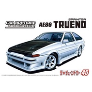 Car Model 1/24 Aoshima Toyota AE86 Car Boutique Club Trueno `85 Plamo Modelkit