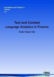 Text and Context : Language Analytics in Finance by Sanjiv Ranjan Das (US edition, paperback)