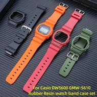 Rubber Strap+Protective Case for Casio G-shock DW-5600 5610 GW-M5610 GW-B5600 Men Replace Bracelet W