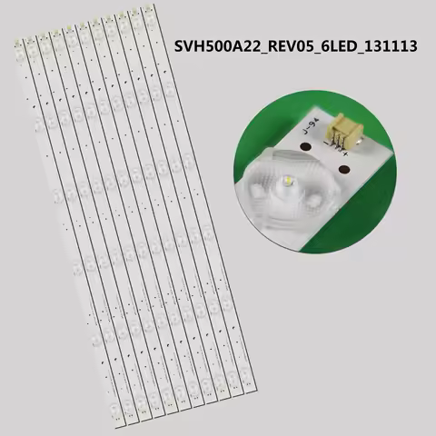 11pcs x 50 inch LED Backlight Strips for LED50K20JD LED50EC280JD SVH500A22_6LED_131113 LED50K220 LED