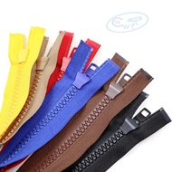 No. 8 Resin Open Tail Zipper Rubber Teeth Open Tail Zipper Detachable Thickened Coarse Teeth 70cm 1m