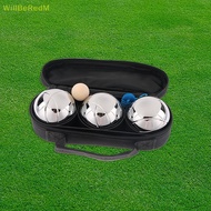 [WillBeRedM] 3Pcs/Set Bocce Ball Game Set Iron Engraved Reflective Petanque Set Unique Elegant Petan