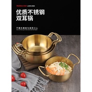 ST-ΨKorean-Style Ramen Pot Stainless Steel Soup Pot Double-Ear Instant Noodle Pot Household Cooking Noodle Pot Restauran