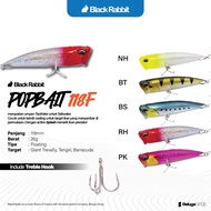Lure Top Water Black Rabbit Popbait 188F