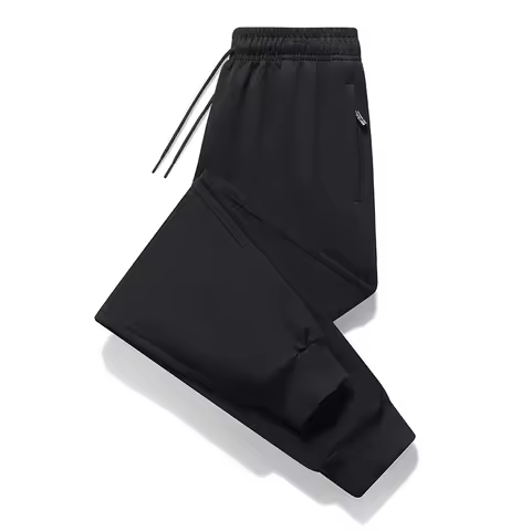 New Men's Multi-Color Jogger Casual Pants with Zipper Pockets for Safety and Practicality, Elastic W