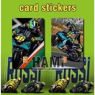 VR46 CARD STICKER - VALENTINO ROSSI CARD STICKER - MOTOGP STICKER -  VR46 STICKER  - ACCESS CARD SKI