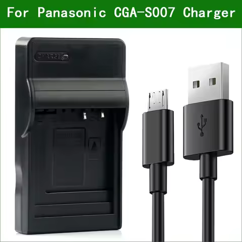CGA-S007 CGR-S007 DMW-BCD10 DE-A26 DE-A45 DE-A46 Camera Battery Charger for Panasonic DMC-TZ1 TZ2 TZ