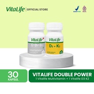 [BUNDLE] Vitalife Vitamin D3 400 IU K2 MK7 & Multivitamin C D3 Zinc @30 Capsules - 2 Bottles