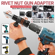 Electric Rivet Gun Adapter Kit Electric Pull Rivet Conversion Adapter Electric Rivet Nut Gun Rivetin