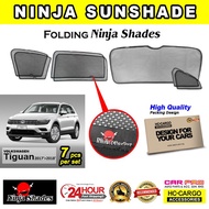 Volkswagen Tiguan 2017 - 2018 (7pcs) Magnetic Ninja Shades Sunshade Ninja Sun Shade