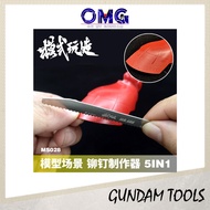 MoShi Mo Shi Tool MS028 Rivet Design Maker 5in1 Gundam Tool Engrave Carving Metal Bar Rivet Design M