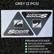 JDM Spoon Sports Fender Sticker Car Decal | Triangle Racing Badge