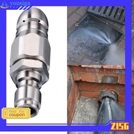 【5.29】 {}5000 PSI Sewer Jetter Pressure Drain Jetter Hose Nozzle for 1/4 Pressure Washer