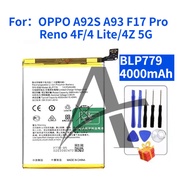 Battery For Oppo A92S A93 F17 pro Reno 4F/4 Lite/4Z 5G Battery BLP779 Battery