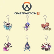 Hot Game Overwatch Keychain OW DVA Gabriel Reeyes Reaper LúCio JunkRat JAMISON FAWKES Cosplay Cartoo