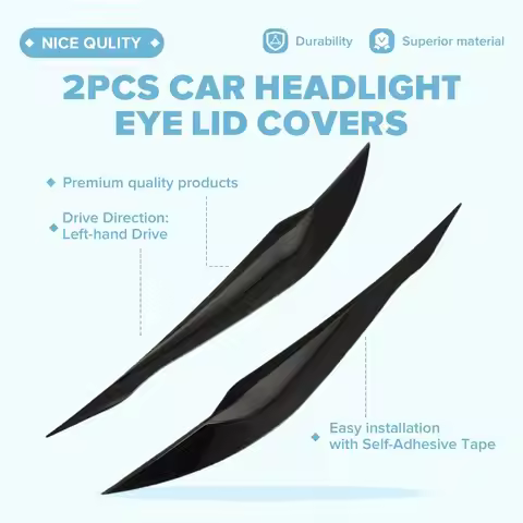 VC-Innovative-For BMW 3 Series F30 F31 318I 320I 2012-2018 2Pcs ABS Headlight Eye Lid Covers Car Hea