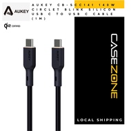 Aukey Circlet Blink 140W Silicone USB C to USB C Cable PD Cable - CB-SCC141