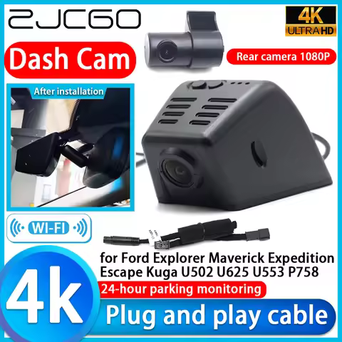 for Ford Explorer Maverick Expedition Escape Kuga U502 U625 U553 P758 4K DVR Dash Cam Car Camera Son