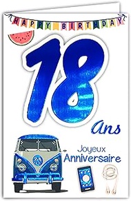 18th Birthday Card Boy Young Man Adult - Majority Permit B Driving 69-2118