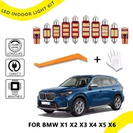 12pcs For BMW X1 E84 F48 X2 F39 X3 E83 F25 X4 F26 X5 E53 E70 X6 E71 Canbus No Error LED Interior Dom