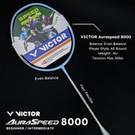 VICTOR Auraspeed 8000 (4U/G5) Badminton Racket Original 100%