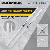 ProMark RBH565AW Rebound 5A Hickory & Painted Hickory Drumstick (Acorn Wood Tip) - Made in USA