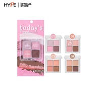 อายแชโดว์ เนื้อแมทท์และชิมเมอร์ เรียบเนียน ขนาดกะทัดรัด พกพาง่าย ODBO Today’Mood Eye Palette (OD2018)