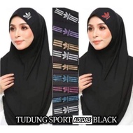 (buy 3 get 1 inner cap free )TUDUNG SPORT ADIDAS MOSCREP AWNING SCUBA MULTI COLOR ND BLACK