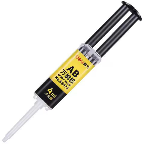 Deli-Epoxy Resin AB Glue, 2 Minutes Curing, Super Liquid Glue for Glass Metal Rubber, Waterproof, St