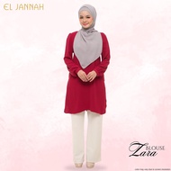 El Jannah Blouse Zara Maroon