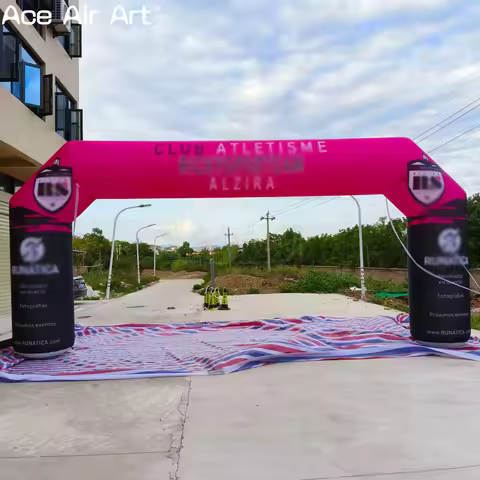 Custom Printed 8x3.6m Inflatable Archway for Sports Events Brand Promotion Outdoor Advertising Banne