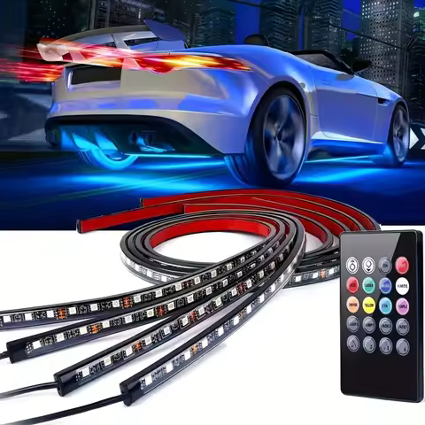 12V RGB LED Lights Under Car Chassis Car Accessories Led Lights Strip Led Car Lights Car Supplies De