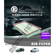 VOLKSWAGEN GOLF(1K) 1.4/(T) POLO(9N,6Q) 1.4/(T) PENAPIS AIR FILTER RVW-29985X-U 036 129 620D