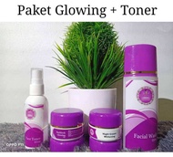 TERMURAH&JAMINAN ORIGINAL!!! RL BEAUTY SKINCARE FARMASI PAKET GLOWING TONER