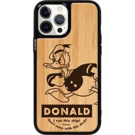 迪士尼唐老鴨 iPhone 15 Pro天然木保護殻case magsafe 5615