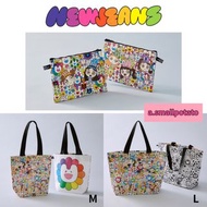 現貨 包順豐‼️熱賣🔥代購‼️Supernatural NewJeans x Murakami Reuseable Bag / Pattern Pouch 村上隆 周邊 : 花花環保袋 Tote Ba