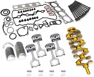 YWEISPART 23040-2G500 G4KJ Engine Rebuild Overhaul Kit Crankshaft Con Rods For HYUNDAI KIA 2.4L