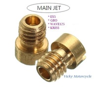 Main Jet Motor Honda EX5,/ GBO,/ WAVE125 / KRISS (1Pcs)