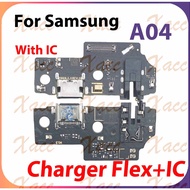 For Samsung A04 A045F Charging Port Flex Cable USB Dock Connector Motherboard Phone Replacement Part