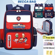 Beccabag ergo nomic waist-protect water-proof cartoon primry kids boy school bag bagpack backpack sc