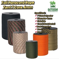 Paracord Rope Tent 7 Core 4mm