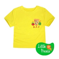 LittleFresco - Yellow BFF Pizza Kids T-Shirt