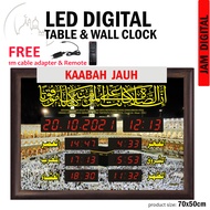 (70cm x 50cm) LED Digital Jam Waktu Jam Azan Digital / Jam Waktu Solat / Azan Digital Clock / Jam Az