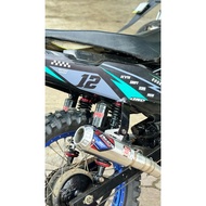 Draco exhaust Rbt kph gtx Jupiter Vega Blade Supra Revo smash Crypton grand ETC titan emblem Blue