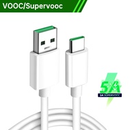 Oppo Supervooc Vooc Cable Original 65W 6A Fast Charging Usb C Kabel Cabel 2M 1M Find X5 X3 X2 A96 A7